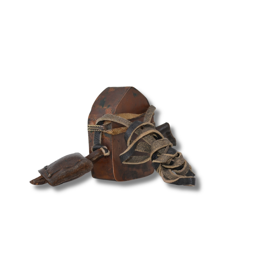 boîte à reliques tibétaine de pèlerinage bouddhiste
