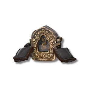 Amulette Bouddhiste Tibétaine – Reliquaire Ghau Guru Rinpoché, Art Sacré du Tibet