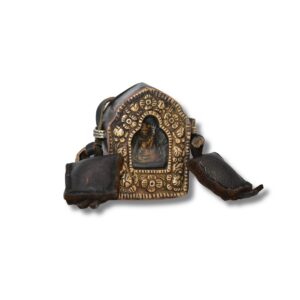 Amulette Bouddhiste Tibétaine – Reliquaire Ghau Guru Rinpoché, Art Sacré du Tibet