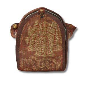 Ghau Reliquaire Bouddhiste Tibétain – Tsa-Tsa Bhairava | Cuivre & Métal Repoussé – Pièce Ancienne