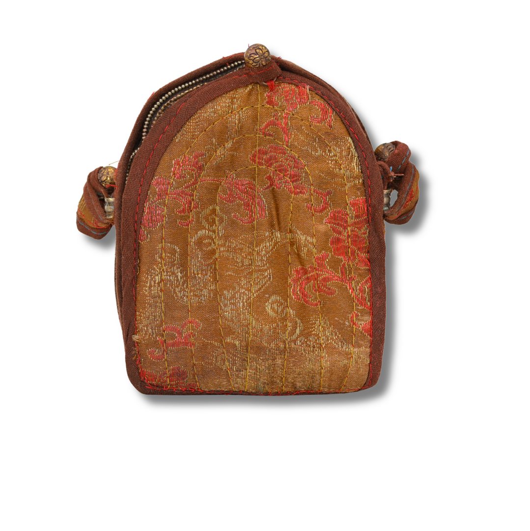 Ghau Tibétain de Collection – Reliquaire Ancien Bouddhiste en Cuivre avec Tsa-Tsa Vajradhara Art Sacré Himalayen