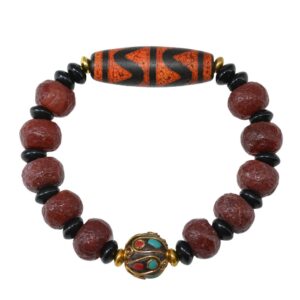 Bracelet Dzi Dent de Tigre
