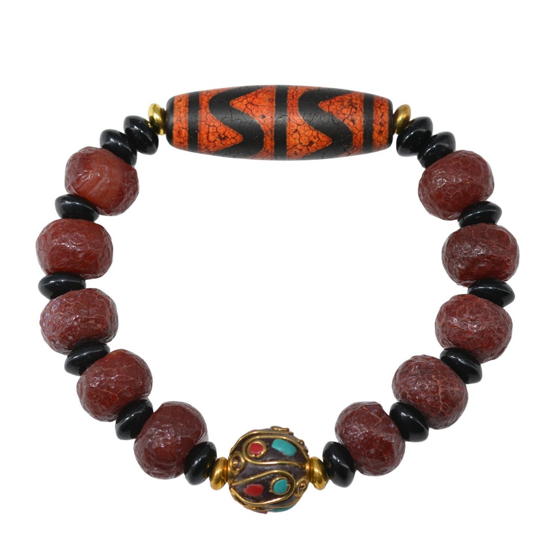 Bracelet Dzi Dent de Tigre