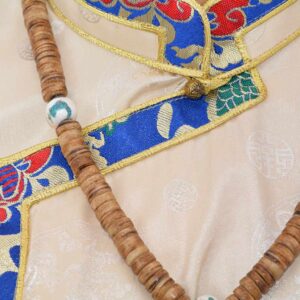 Authentique Mala en Os de Yak – 108 Perles Tibétaines Artisanales Tradition Bouddhiste du Népal