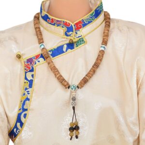 Authentique Mala en Os de Yak – 108 Perles Tibétaines Artisanales Tradition Bouddhiste du Népal