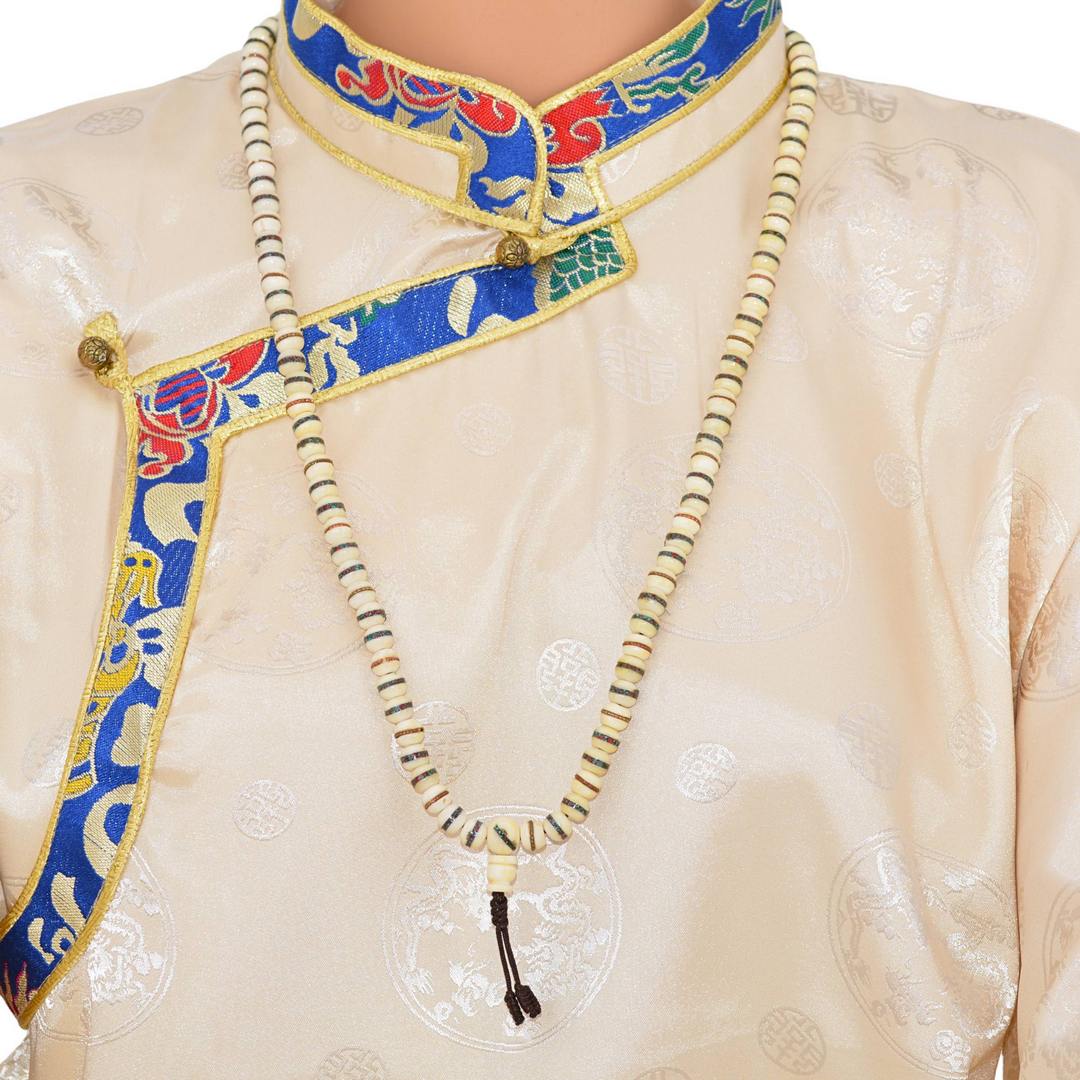 Mala Tibétain en Os de Yak – 108 Perles Artisanales du Népal