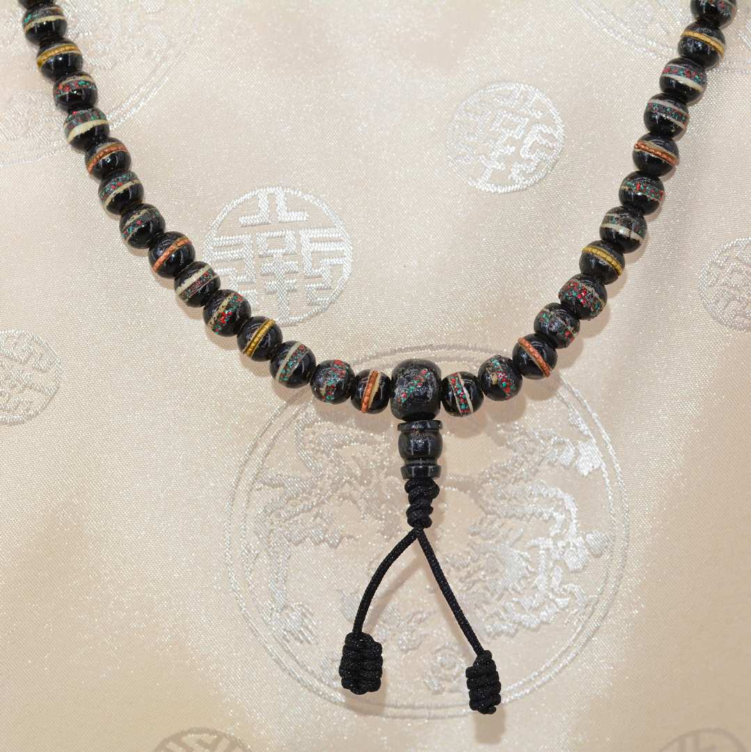 Mala Bouddhiste Os de Yak - Artisanat de Swayambhu - Népal