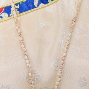 Mala Tibétain en Têtes de Mort – 108 Perles Résine Ivoire Artisanat du Népal