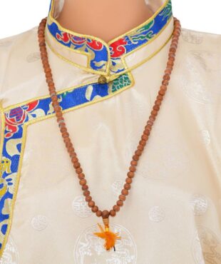Mala en Bois de Santal Bouddhiste – 108 Perles – Senteur Naturelle & Apaisante Artisanat du Népal