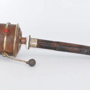 Moulin à Prières Bouddhiste du Népal – Cylindre Rituel du Dolpo 43 cm | Art Sacré & Mantras Tibétains