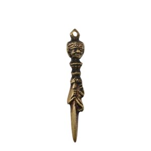 Amulette Phurba en Bronze Pendentif Tibétain Recto-Verso – Protection & Énergie Tantrique