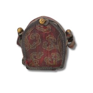 Ghau Tibétain Ancien Reliquaire Tathagata Bouddha | Cuivre & Métal Repoussé